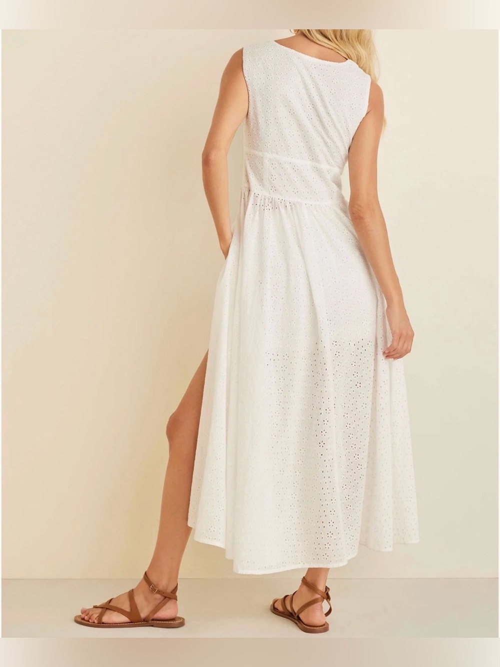 White Eyelet Maxi Top - Picture 3 of 9